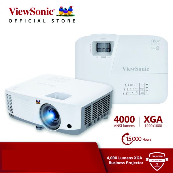 "ViewSonic PA503SE: 4,000 Lumens SVGA Business Projector with Auto Power Off, 22,000:1 Contrast Ratio, SuperColor™ Technology, 5 Color Modes, Vertical Keystone Adjustment"